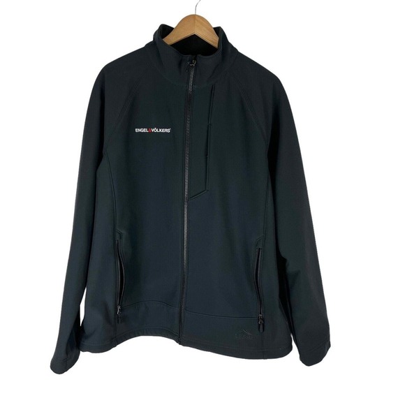 LL Bean Pathfinder Softshell Jacket Men's Large Black NWT Outerwear Coat - Picture 1 of 6